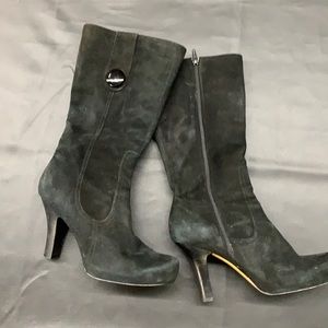 Black suede Franco Sarto Boots